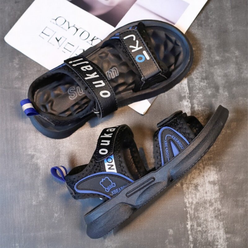 男童凉鞋韩版新款女童沙滩鞋夏中大童休闲百搭小学生防滑软底凉鞋