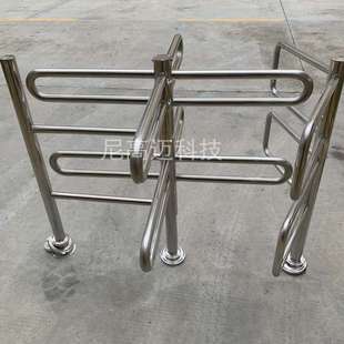 不锈钢成品人行闸门候车厅旅客出口单向旋转十字转闸景区入园通道