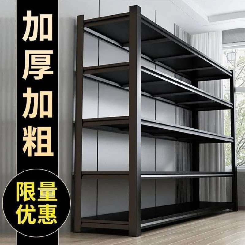 家用置物架落地多层办公展柜货架仓库收纳架厨房微波炉置物架加粗