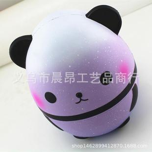 回弹Sushy新品仿i真蛋糕仿真面包慢PU摆件慢78594q回弹超大熊猫玩