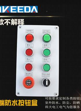 科大八按钮控水制箱室外防水位防撞电IFY控制气箱盒机旁控制开关