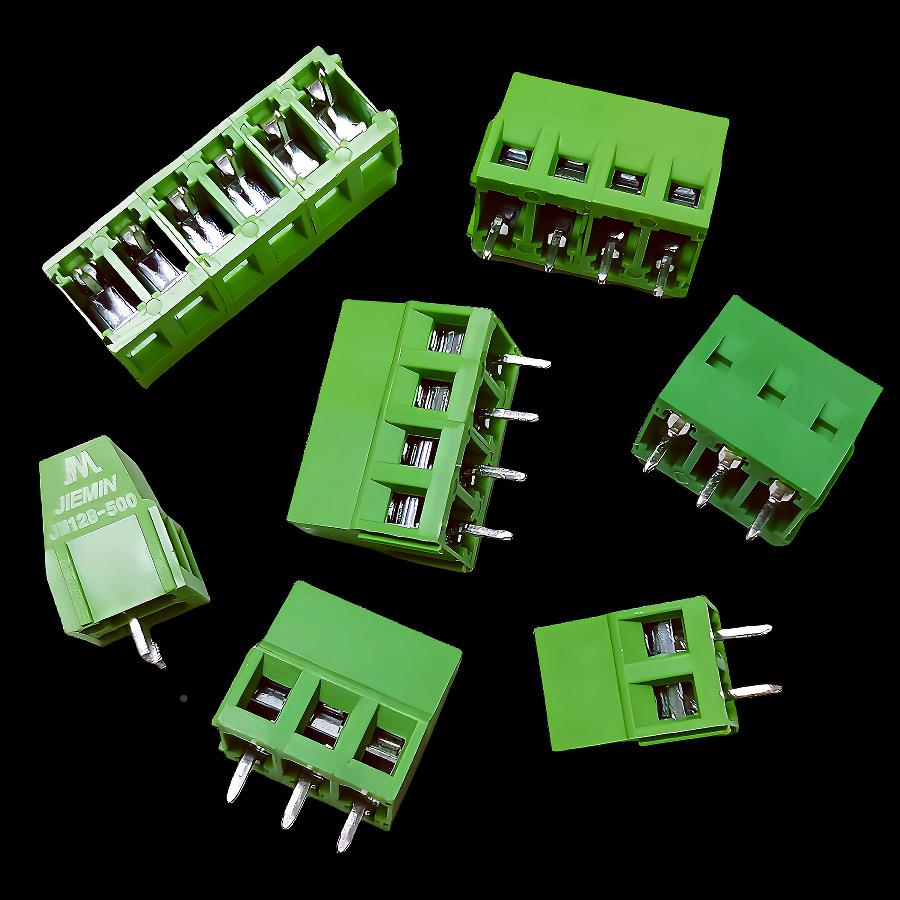 5.0接插件12-5.-4P可拼接2/3/4端/5/6螺钉式PCB接线08子JXP200个/