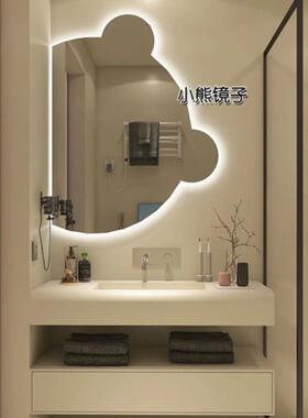 智能浴室卫镜生led化妆带灯镜梳灯妆镜触间摸贴墙93509发光镜