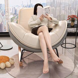 轻奢风闲懒人沙发可企鹅可躺睡摇椅阳台家用摇休躺椅卧室QOO单人