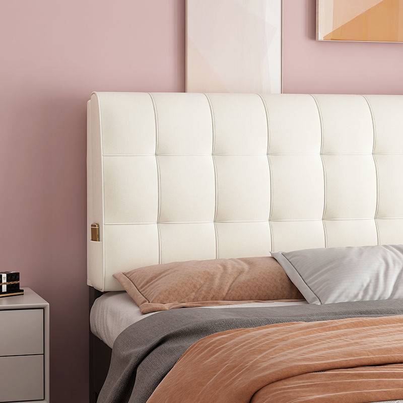 W5R床头靠垫靠背软包床靠垫防撞靠背垫大靠背自粘套罩海绵可拆洗