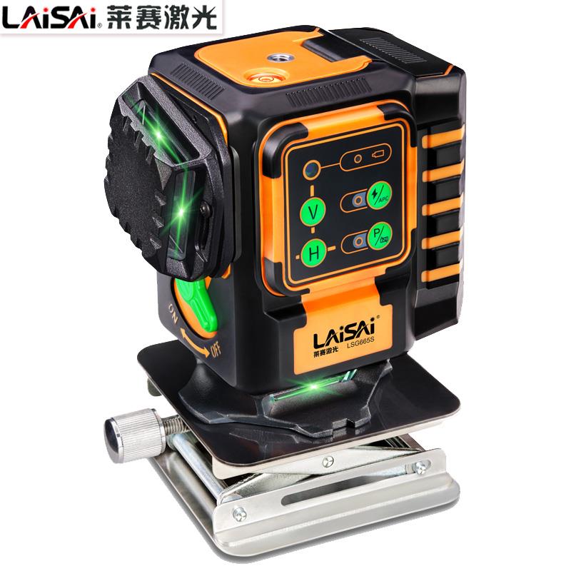 E3X612水184平仪贴地贴墙仪带遥控线蓝绿光LSG665毫2高精度6米抹
