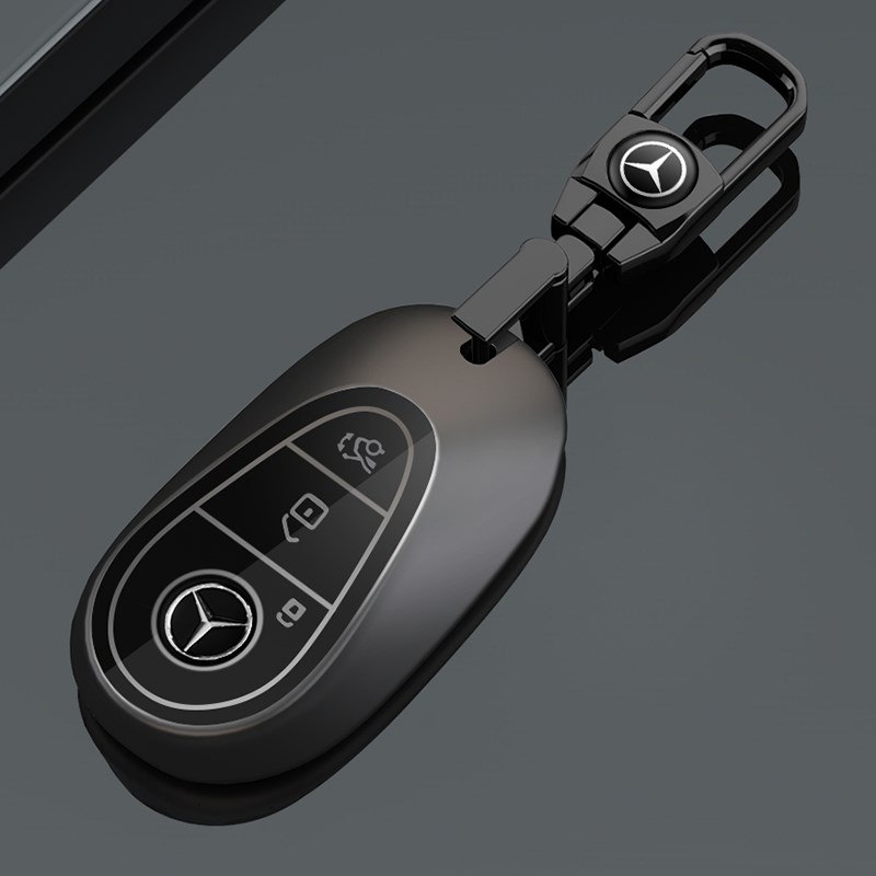 适用奔驰e300l钥匙套c260l壳glc260男gle300扣a200l高级glb车用品
