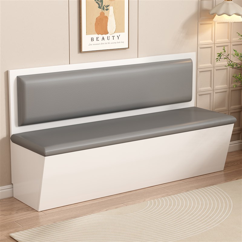 实木卡座沙发商用餐桌家用小户型咖啡奶茶店餐厅储物软包靠墙定制