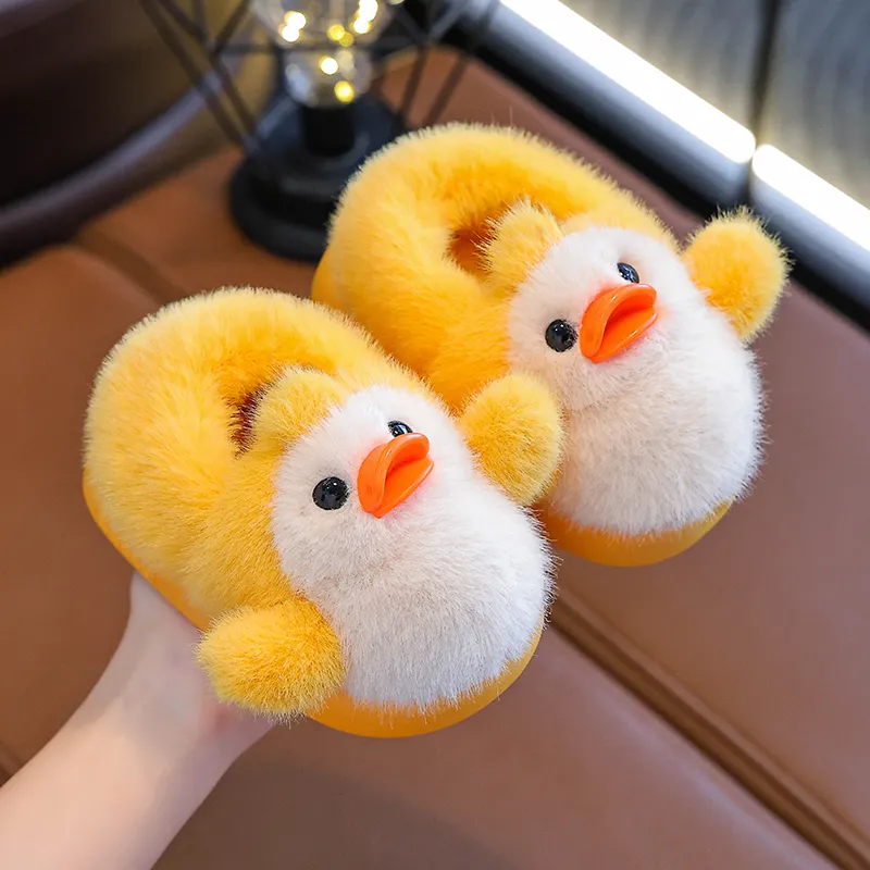 【加厚】儿童棉拖鞋2025冬季卡通可爱拖鞋宝宝室内加绒厚底棉鞋
