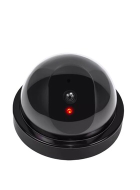 仿真摄像头监控假摄像头监控器模型室内假探头免打孔粘贴家用带灯