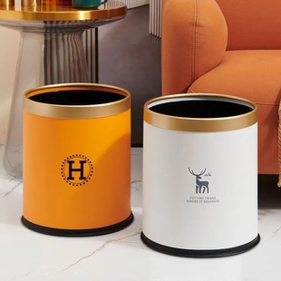 垃圾桶客厅家用轻奢高档厨房卧室大号加厚无盖高颜值大容量ins风
