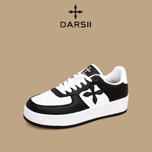 DARSII香港达斯秋冬季百搭舒适防滑耐磨透气低帮板鞋男女休闲鞋