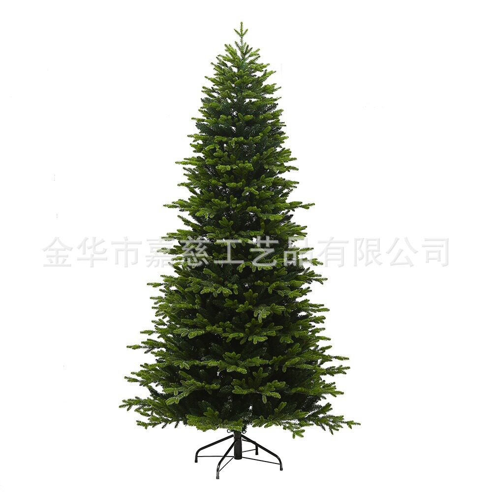 跨境瘦款铅笔圣诞树酒店装饰PVC圣诞树经典款绿色圣诞树批发工厂
