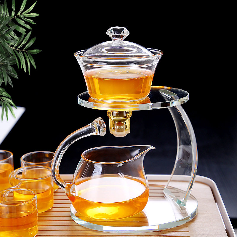 家用加厚泡茶器耐高温耐热玻璃泡茶器高硼硅玻璃茶具全玻璃泡茶器