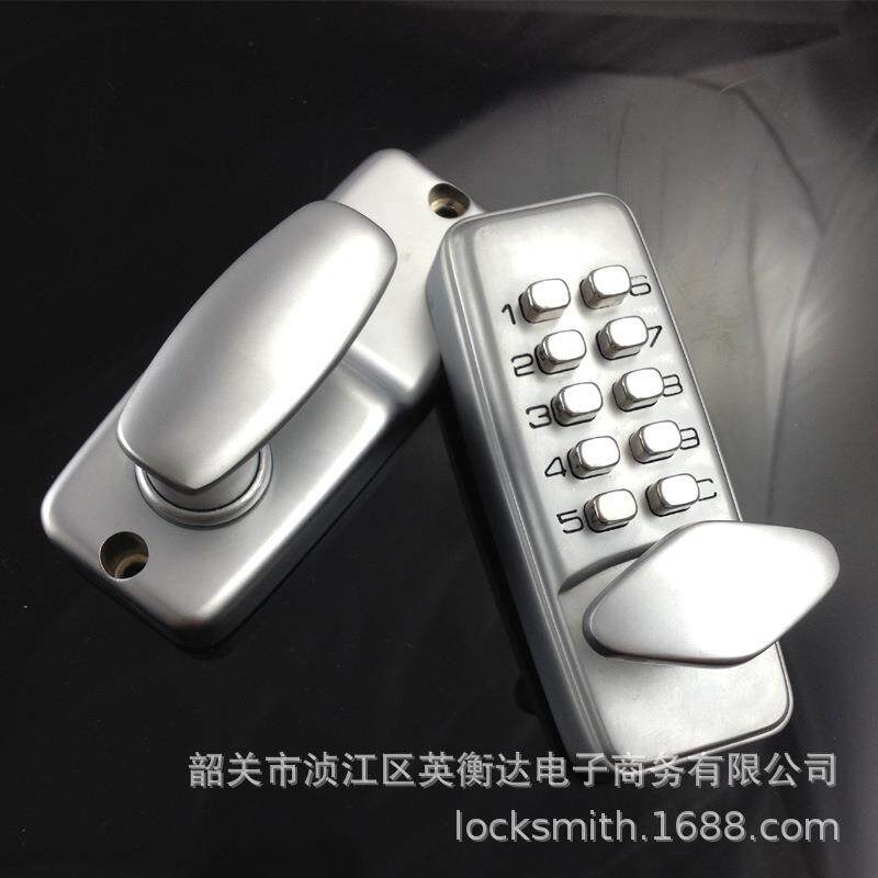 迷你单舌小号密码锁拔片机械密码锁钢门木门数字按键密码门锁