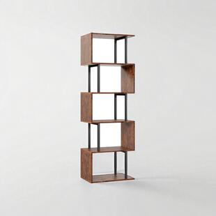 简易家用角落架五层储物书架植物摆放多层置物架