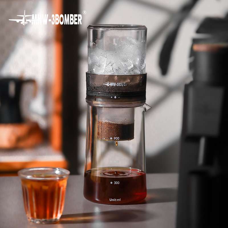 轰炸机Baro冰滴壶 家用咖啡机冷萃壶冰酿器具 滴漏式咖啡壶600ml