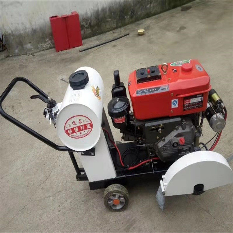 手推式柴油切割机厂家电启动柴油切割机混凝土路面柴油切割机配件