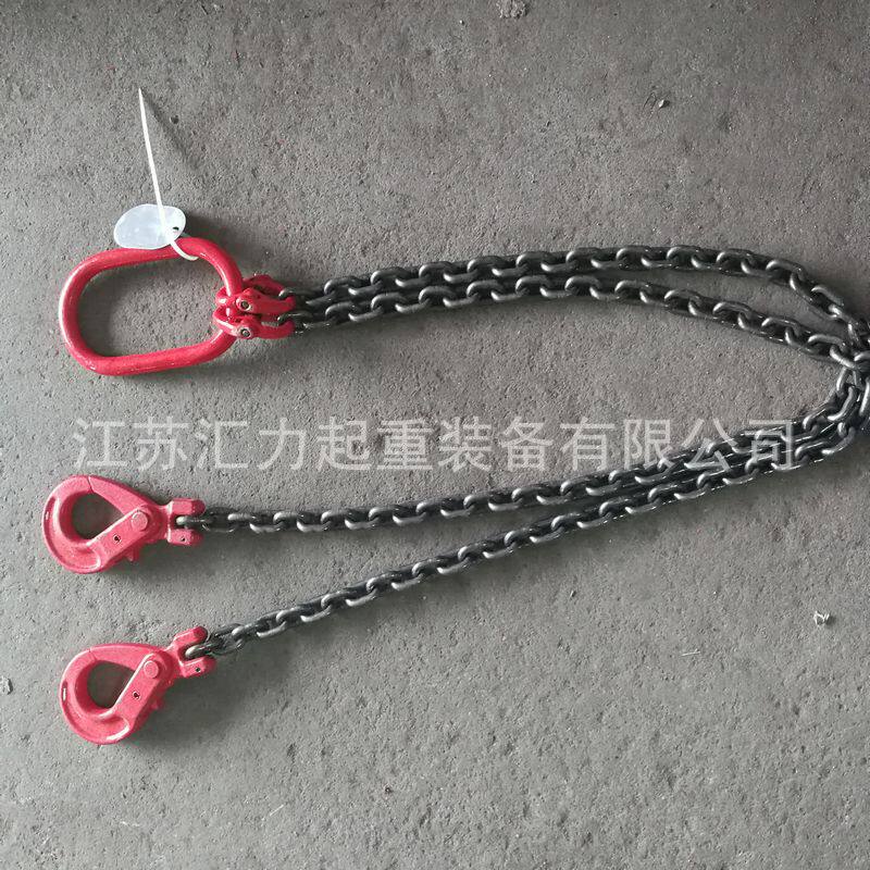 6mm8mm10mm起重链条吊具2肢链条索具2t1m链条调节器