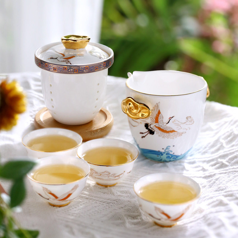 旅行茶具套装小套便携式过滤茶杯盖杯车载户外快客杯冲茶杯