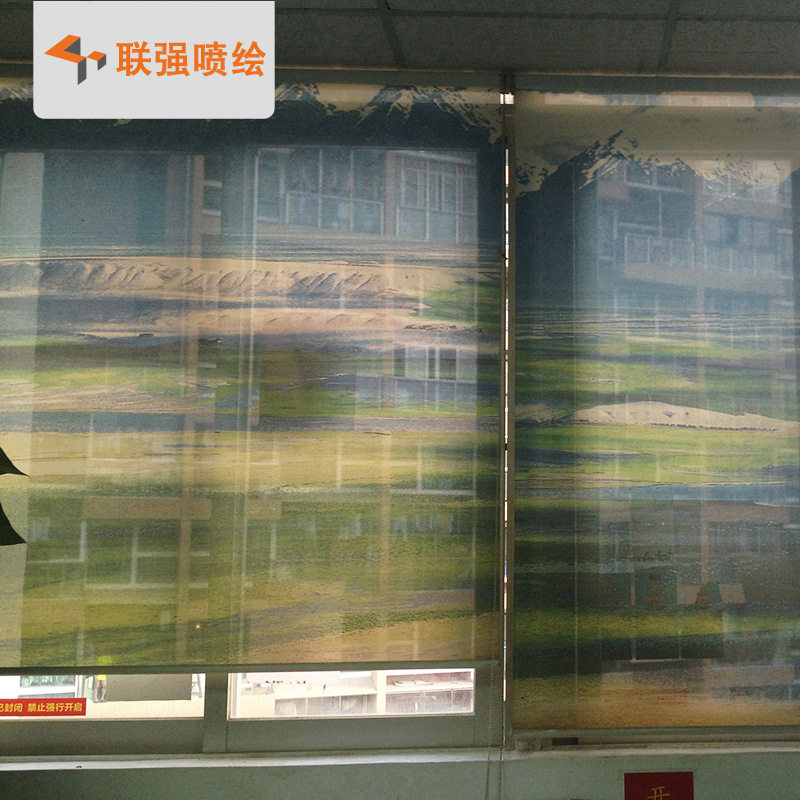 厂家供应户外高清PVC写真防水网格布广告制作喷绘写真