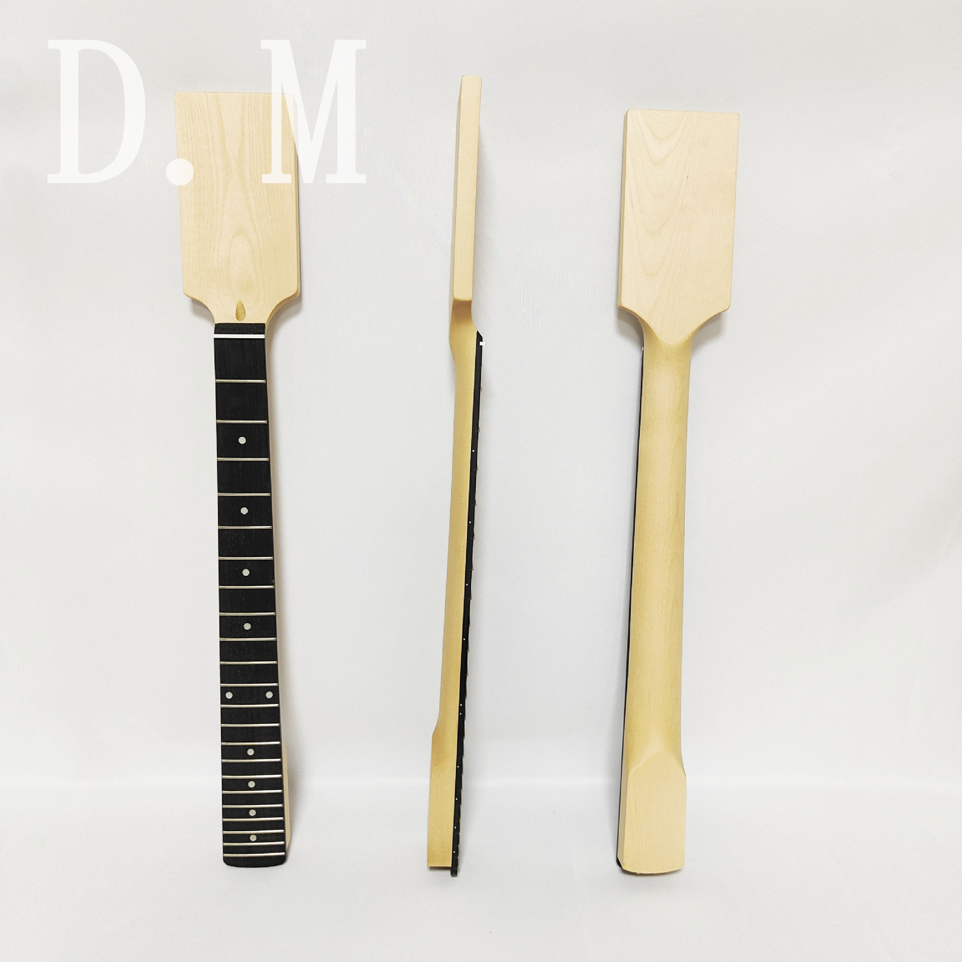 大头22品枫木原色哑光玫瑰木指板琴柄不带后背线可DIY电吉他琴颈