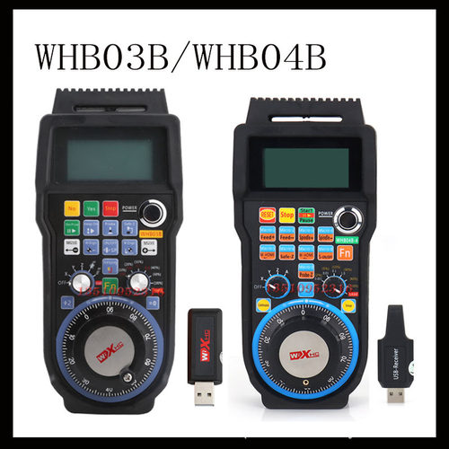 CNC无线手轮 WHB03B/WHB04B Mach3 3轴 4轴6轴手轮USB遥控接收器