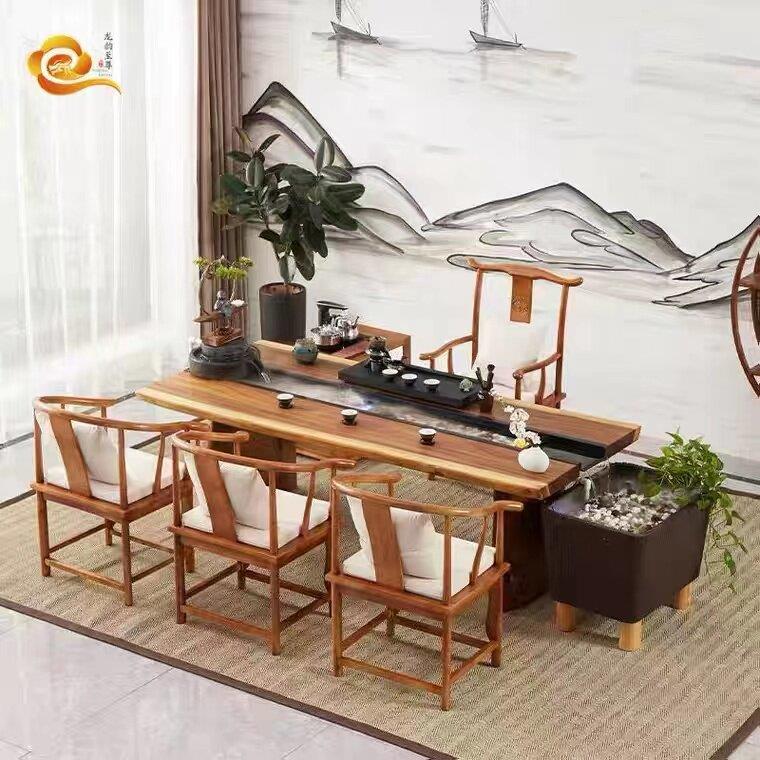流水茶台鱼缸石磨流水高强水泥彷古景观造景鱼缸水培植物厂家直销