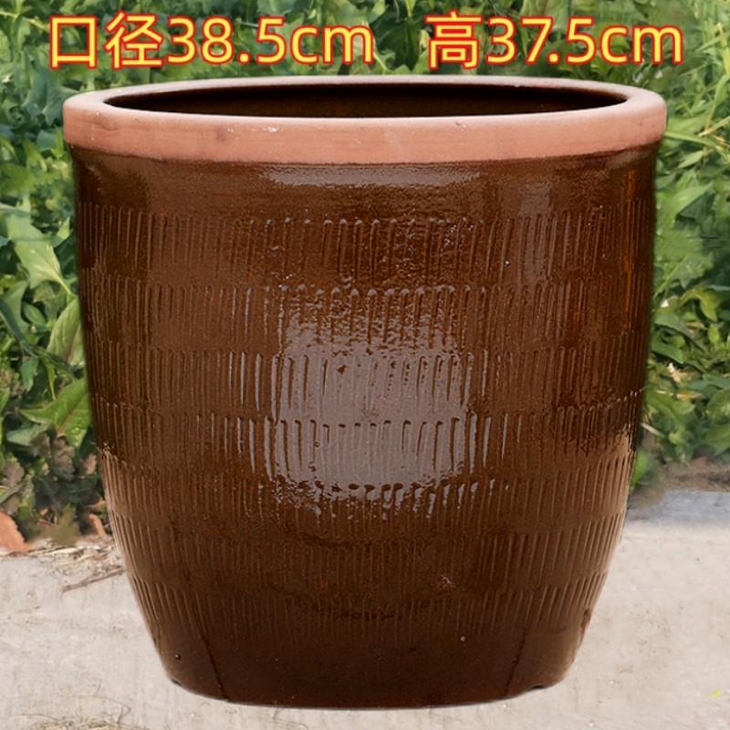 睡莲养鱼水培粗陶陶瓷大狮耳缸锦鲤金鱼缸彷古特大荷花缸庭院水缸