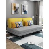 多功能简约现代沙发床可折叠双人客厅小公寓坐卧科技布拉式