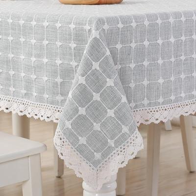 桌布布艺棉麻轻奢高级感亚麻客厅长方形圆形茶几2025新款餐桌台布