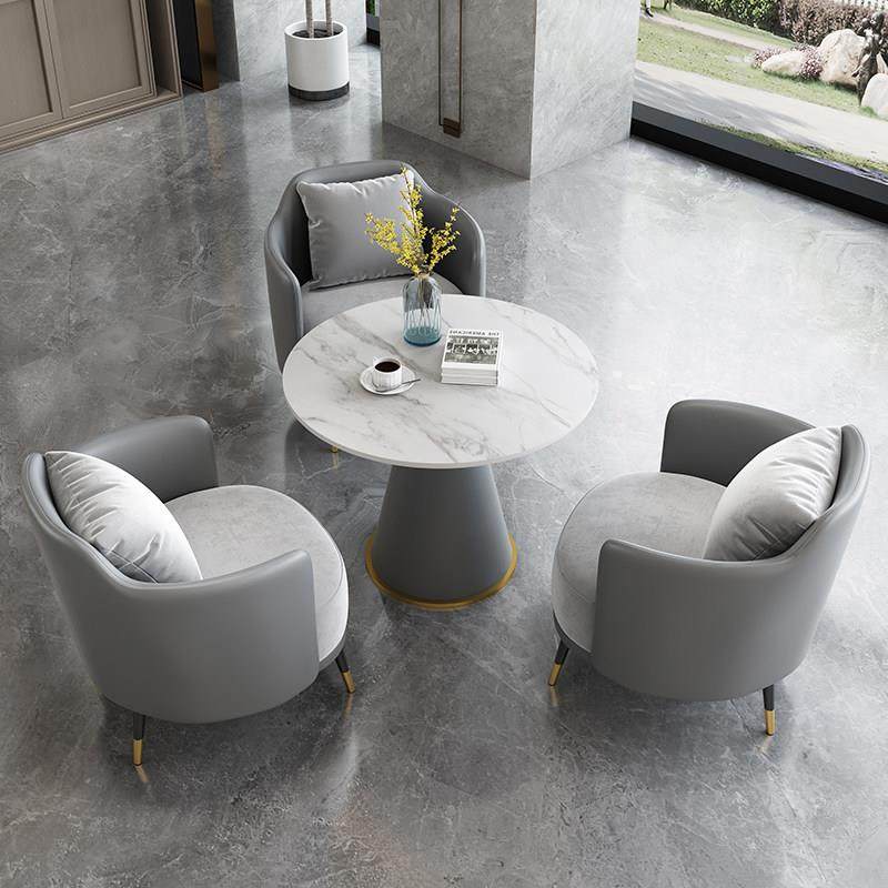 轻奢岩板洽谈接待桌椅组合售楼处会客家用阳台休闲商务沙发小圆桌,住宅家具,岩板餐桌,淘宝优惠券,粉丝福利购,淘宝优惠卷