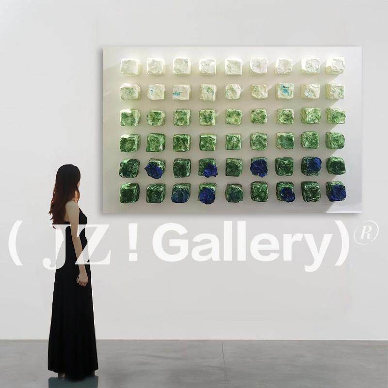 JZ《岁月织锦》意式极简客厅装饰画高级感立体实物装置画卧室挂画