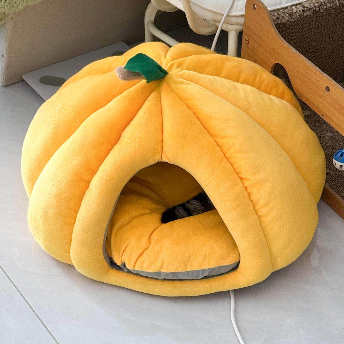 创意南瓜宠物窝秋冬半封闭式猫狗睡窝四季通用保暖加厚安全感猫屋,宠物/宠物食品及用品,猫窝/屋/帐篷/沙发,淘宝优惠券,粉丝福利购,淘宝优惠卷