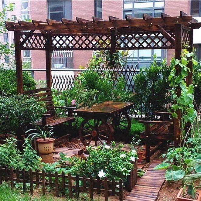 包邮定制庭院阳台碳化防腐桌椅户外木屋休闲爬藤架葡萄架公园凉亭,住宅家具,木屋凉亭,淘宝优惠券,粉丝福利购,淘宝优惠卷