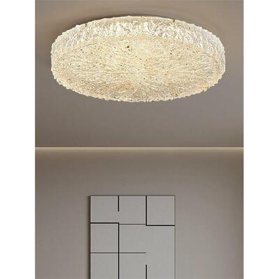 新款意式轻奢风格高档液态水晶树脂全光谱无频闪客餐厅卧室吸顶灯