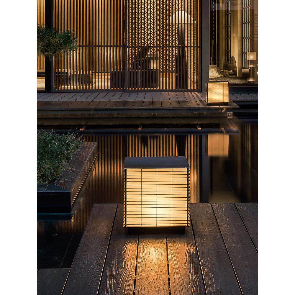 庭院草坪灯太阳能景观灯户外别墅花园灯现代简约落地灯接电氛围灯