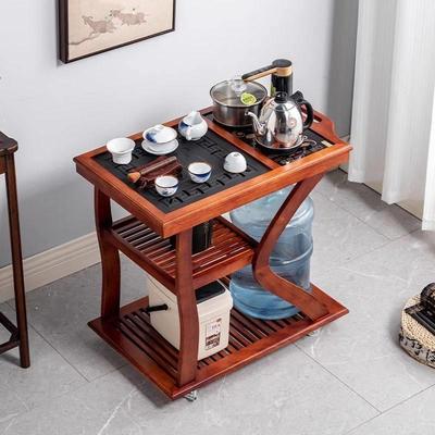 红木移动茶车实木小茶几带轮子的家庭客厅小咖啡桌功夫茶几水壶集