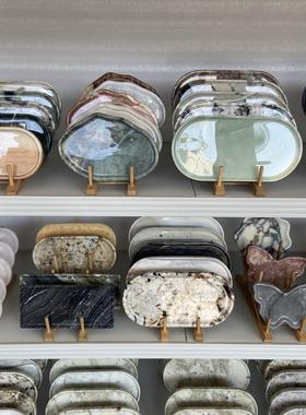 天然大理石托盘饰品方便豪华风格浴室水槽洗浴用品芳香疗法存储珠