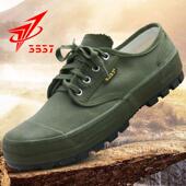解放鞋 男耐磨防滑劳保鞋 工地劳动帆布黄胶鞋 3537正品 军训工作球鞋