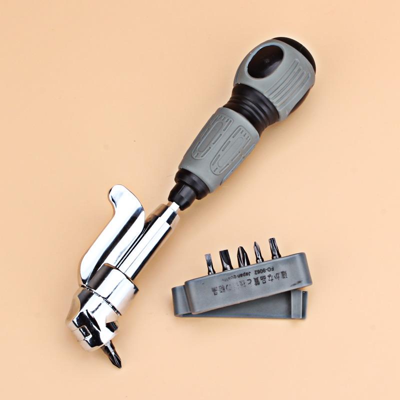 福冈弯头螺丝刀拐弯105°多功能组合套装起子家用十字一字梅花批