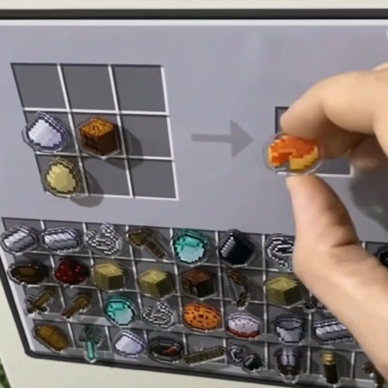 我的世界合成台软磁冰p箱贴亚克力个性装饰游戏摆件DIY布置磁力贴