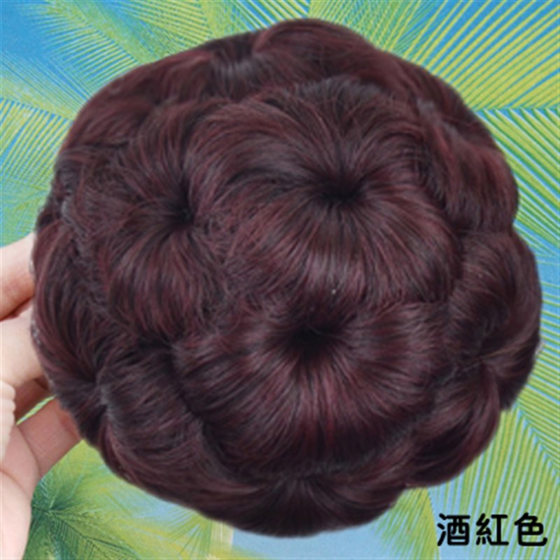 假发发髻发包大号九朵花爪夹假发圈女生盘L发新娘丸子头抓夹花苞