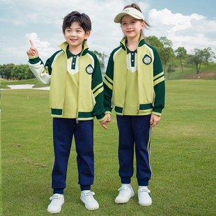 幼儿园园服夏装 演出服 儿童班服英伦风学E院套装 小学生校服夏季