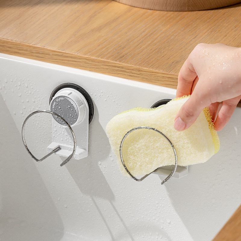 不锈钢海绵沥水架免打q孔水槽置物架壁挂厨房水池百洁布钢丝球挂,厨房/烹饪用具,厨房置物架/置物柜/角架,淘宝优惠券,粉丝福利购,淘宝优惠卷