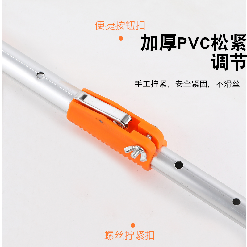 加粗防电摘割槟i榔刀伸缩杆加长12米6节10米槟榔杆加厚12米铝合金