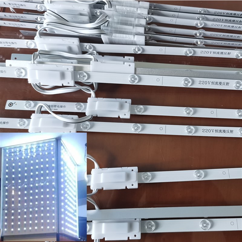 led高压220V漫反射灯条无频闪 超高亮G3030卷帘灯软膜天花广告灯