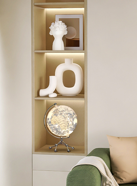 奶油风酒a柜装饰品摆件客厅软装摆设玄关电视柜法式风家居饰品套