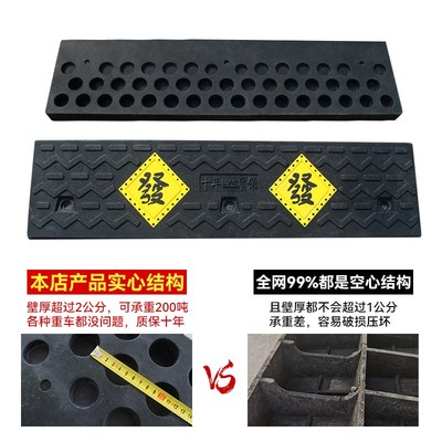 马路牙子斜坡f垫台阶斜坡板橡胶实心压重路沿上坡垫汽车门槛爬坡