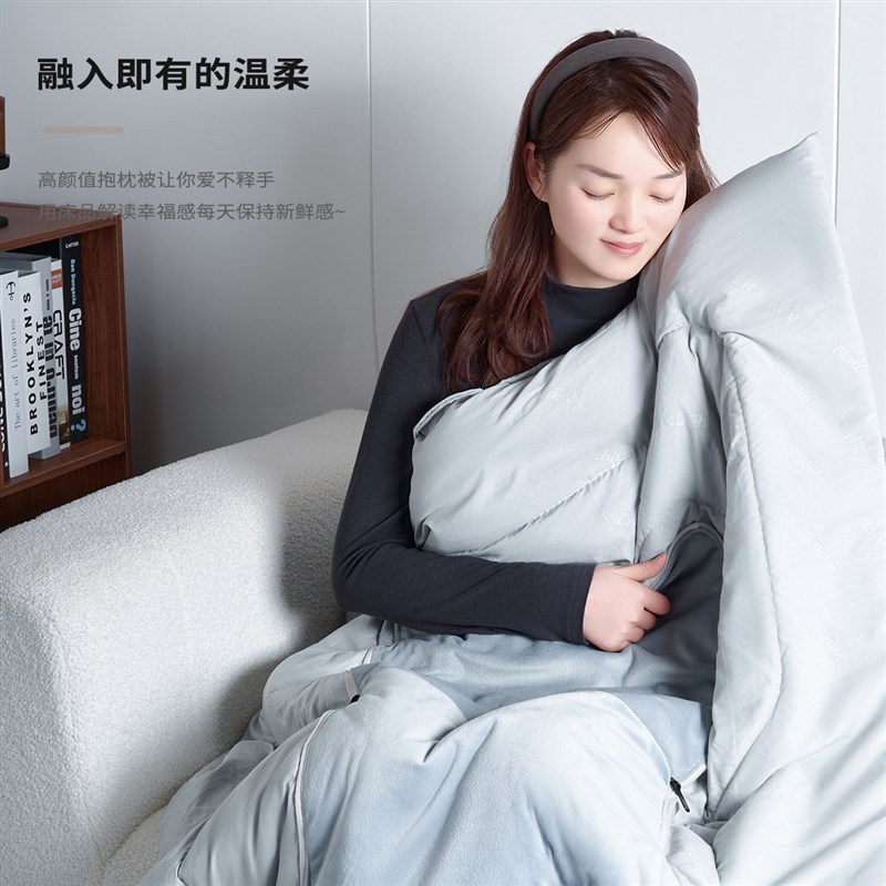 四季款印花图案抱枕被两用二合一抱枕办公室O车载沙发午睡四季通